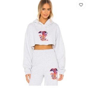 BOYS LIE cropped hoodie